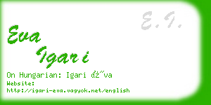 eva igari business card